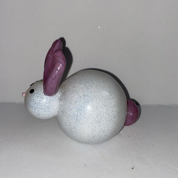 Thames Art Glass Bailey the Bunny Rabbit Signed 4" Easter - Picture 3 of 8